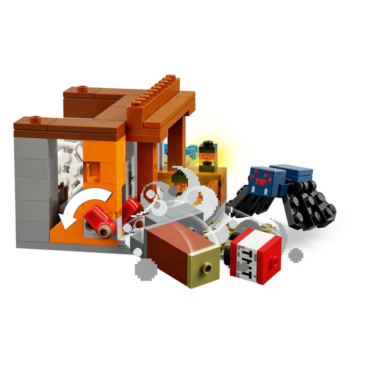 LEGO 21269 Minecraft The Surfs animals with the mine