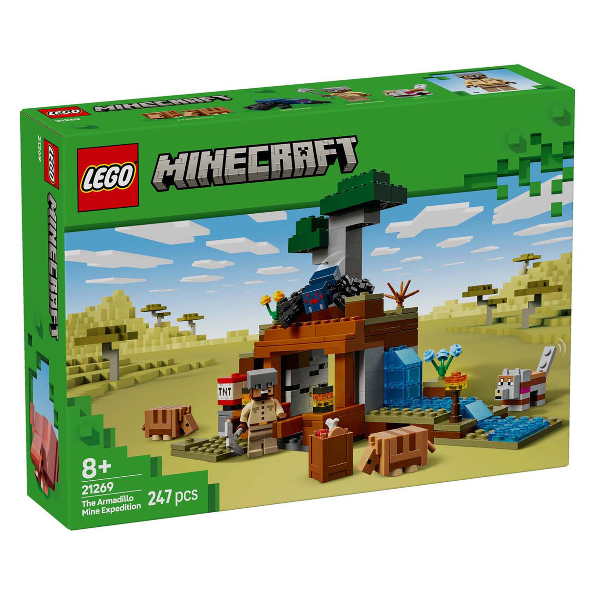 LEGO Minecraft 21269 The Surfs animals at the mine