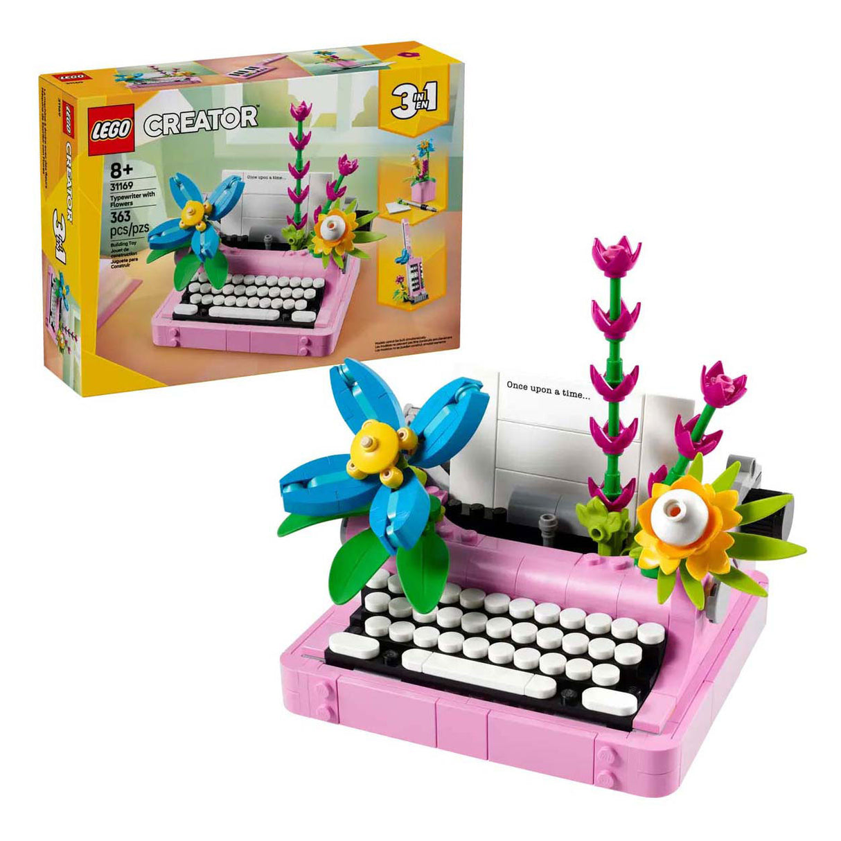 Lego creator 31169 pisalni stroj z rožicami