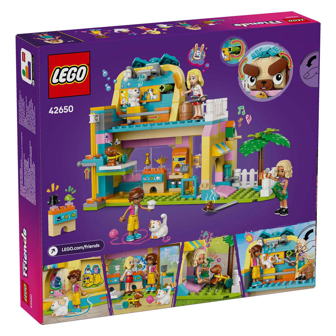 Tienda Lego Friends 42650 con accesorios para animales.