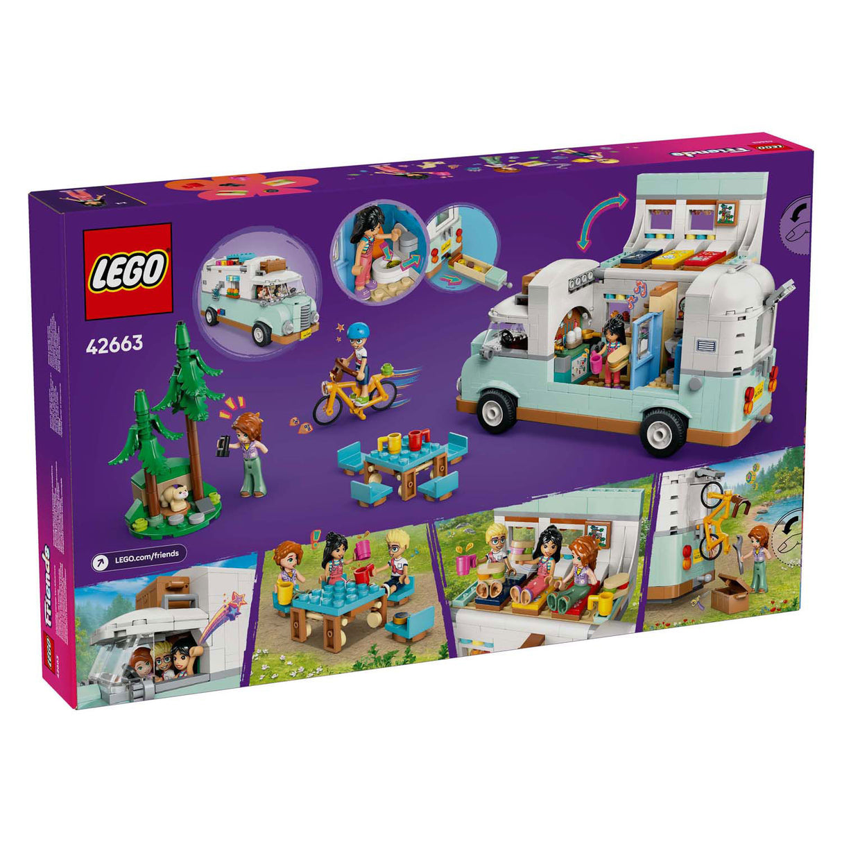 Lego Frënn 42663 Camper Aventure mat Frënn