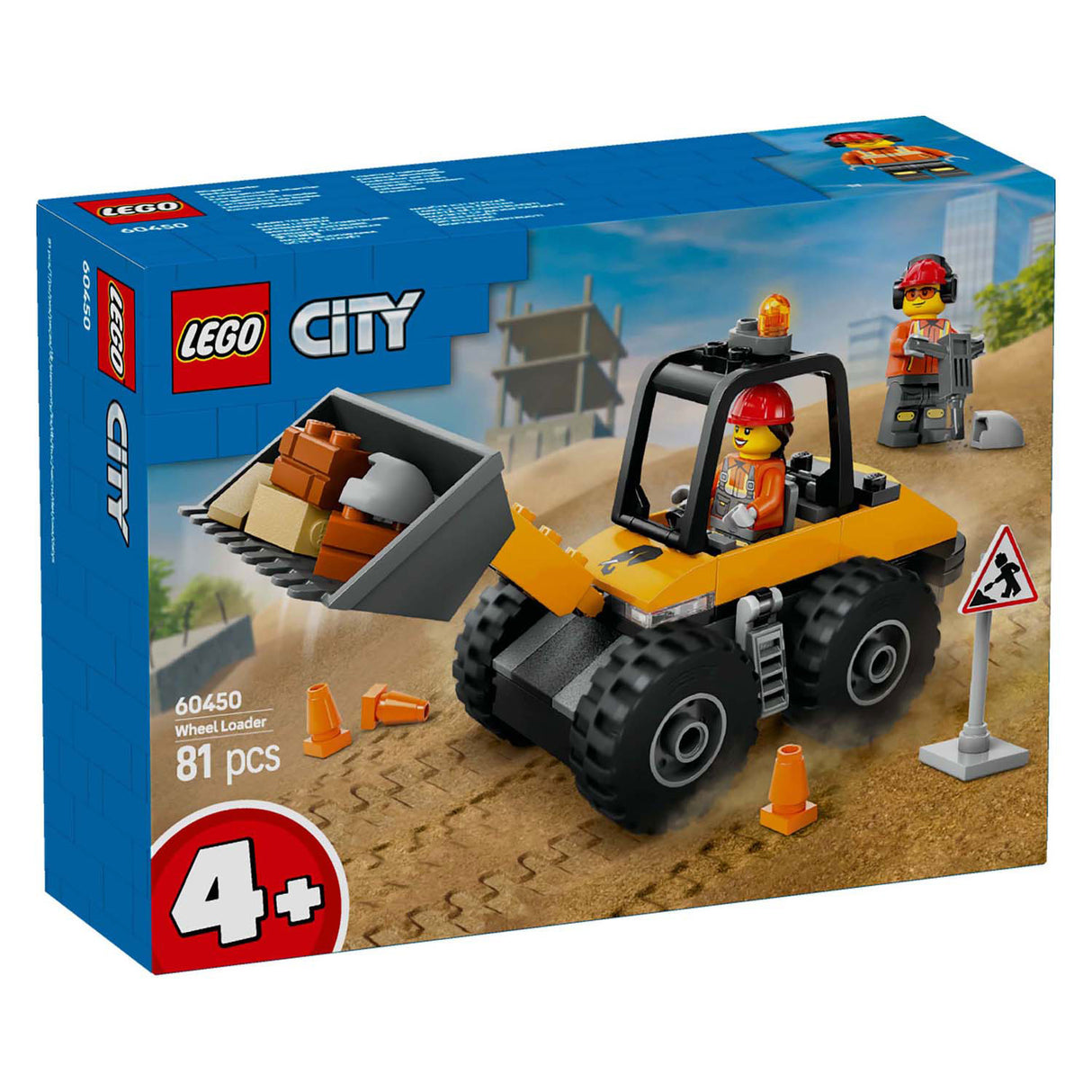 Lego 60450 city great vehicles yellow wheel loader | 2 pcs