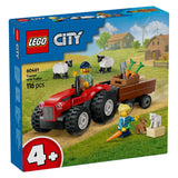 LEGO 60461 City Skvělá vozidla Red Tractor s přívěsem a ovcemi