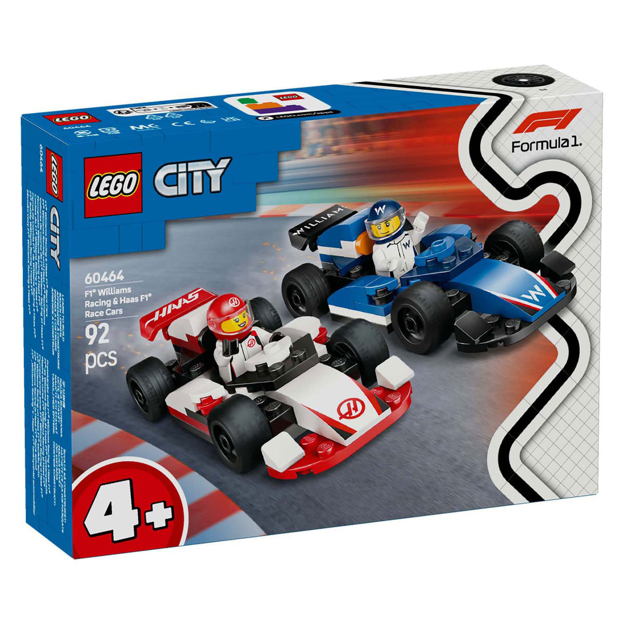 Lego F1 Haas og Williams Racing -60464