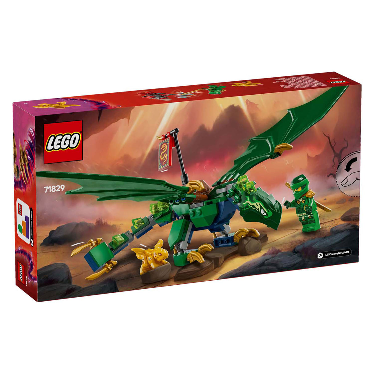 Lego Ninjago 71829 Lloyds green forest dragon