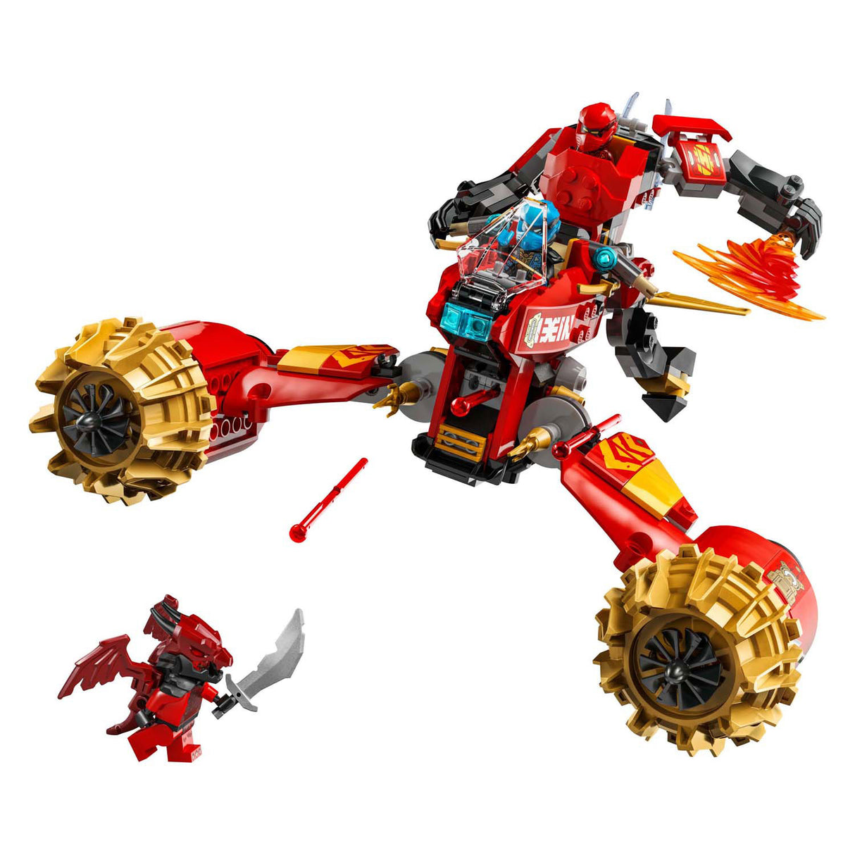 Lego ninjago 71830 kai's mecha storm vehicle