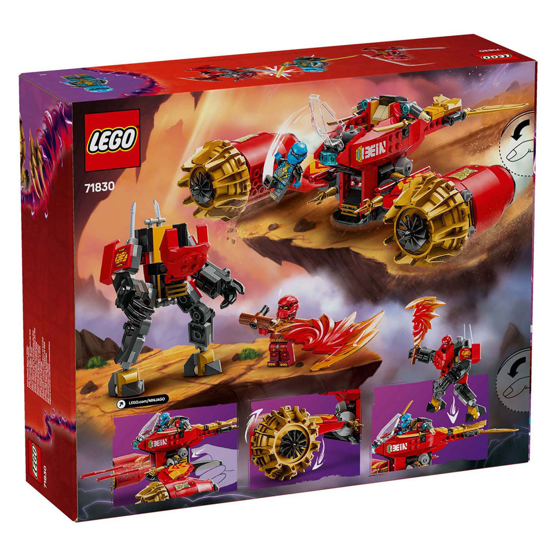Lego Ninjago 71830 Kai's Mechestorm vozidlo