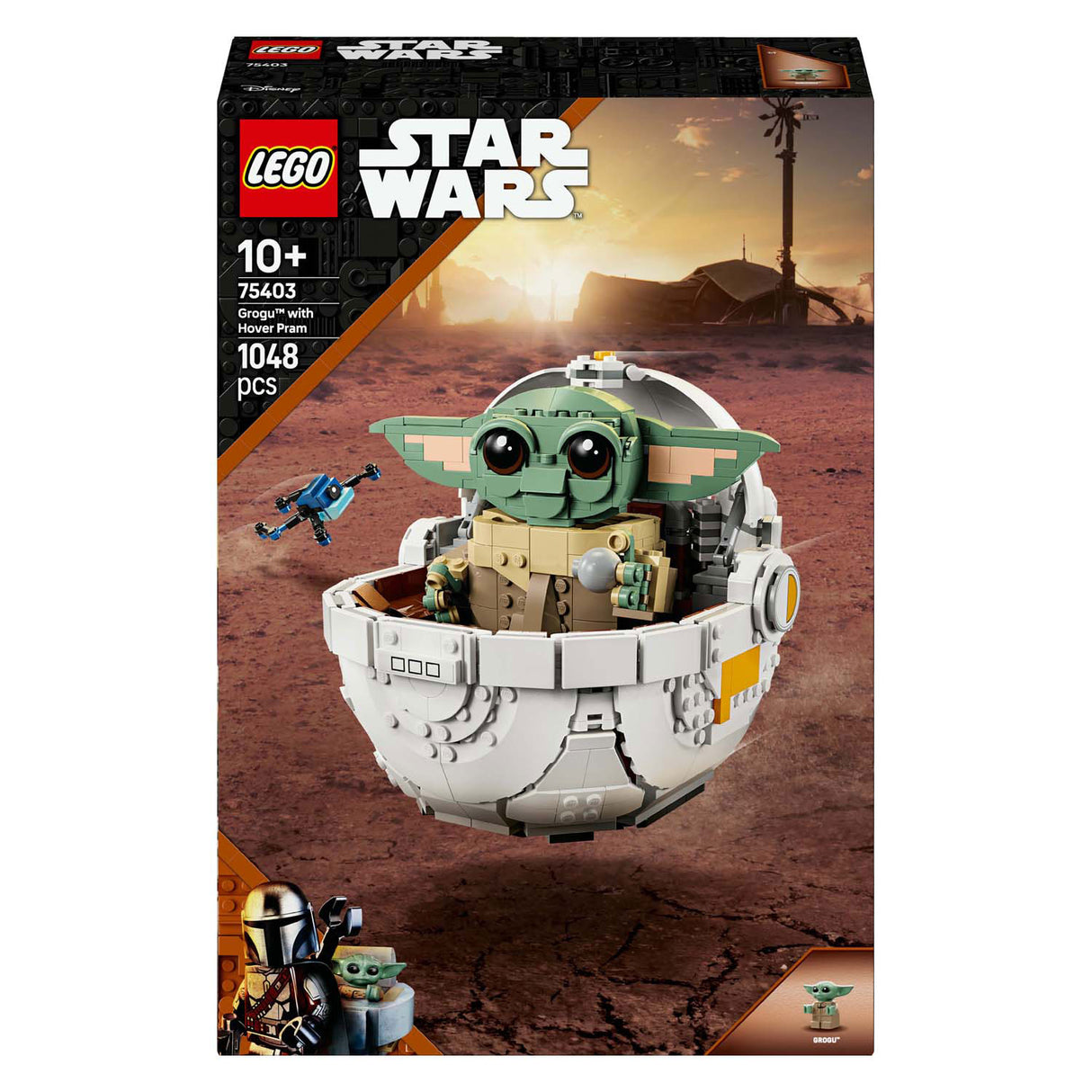 Lego Star Wars 75403 Grogu con passeggino hover