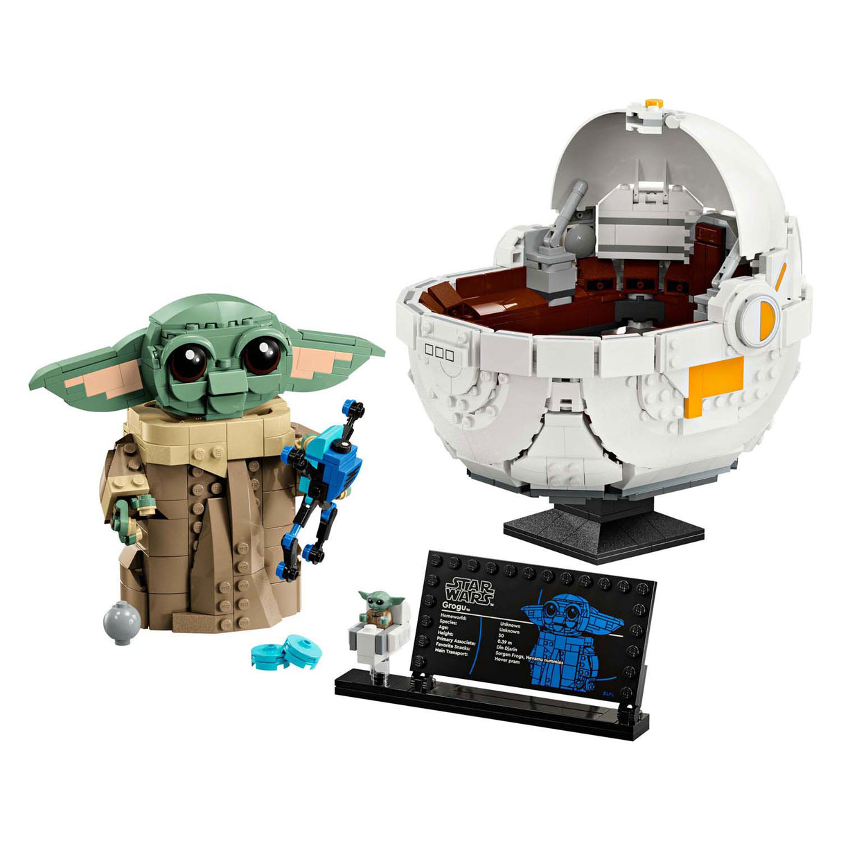 Lego Star Wars 75403 Grogu con passeggino hover