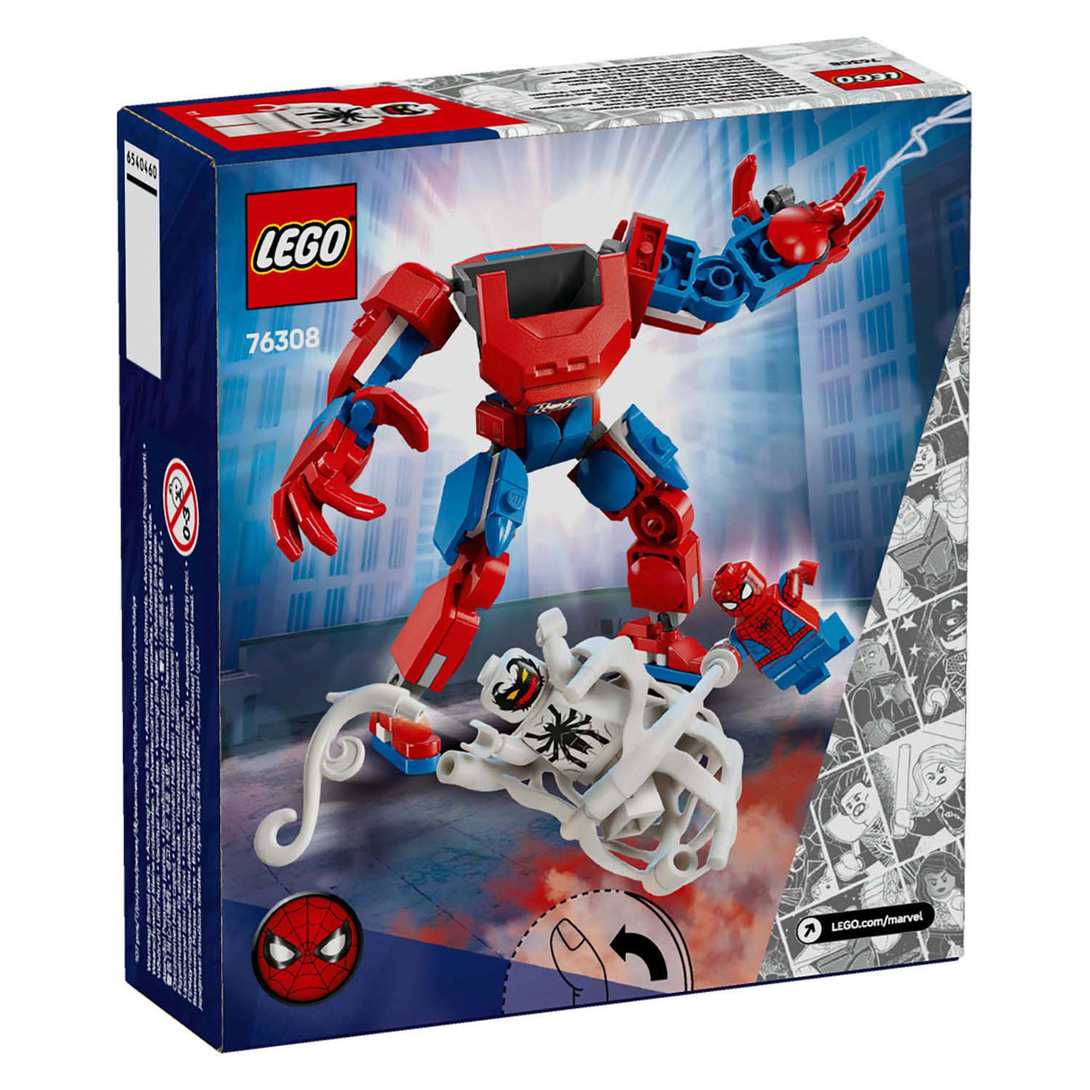 Lego super heroes 76308 spider-man mech vs. anti-venom