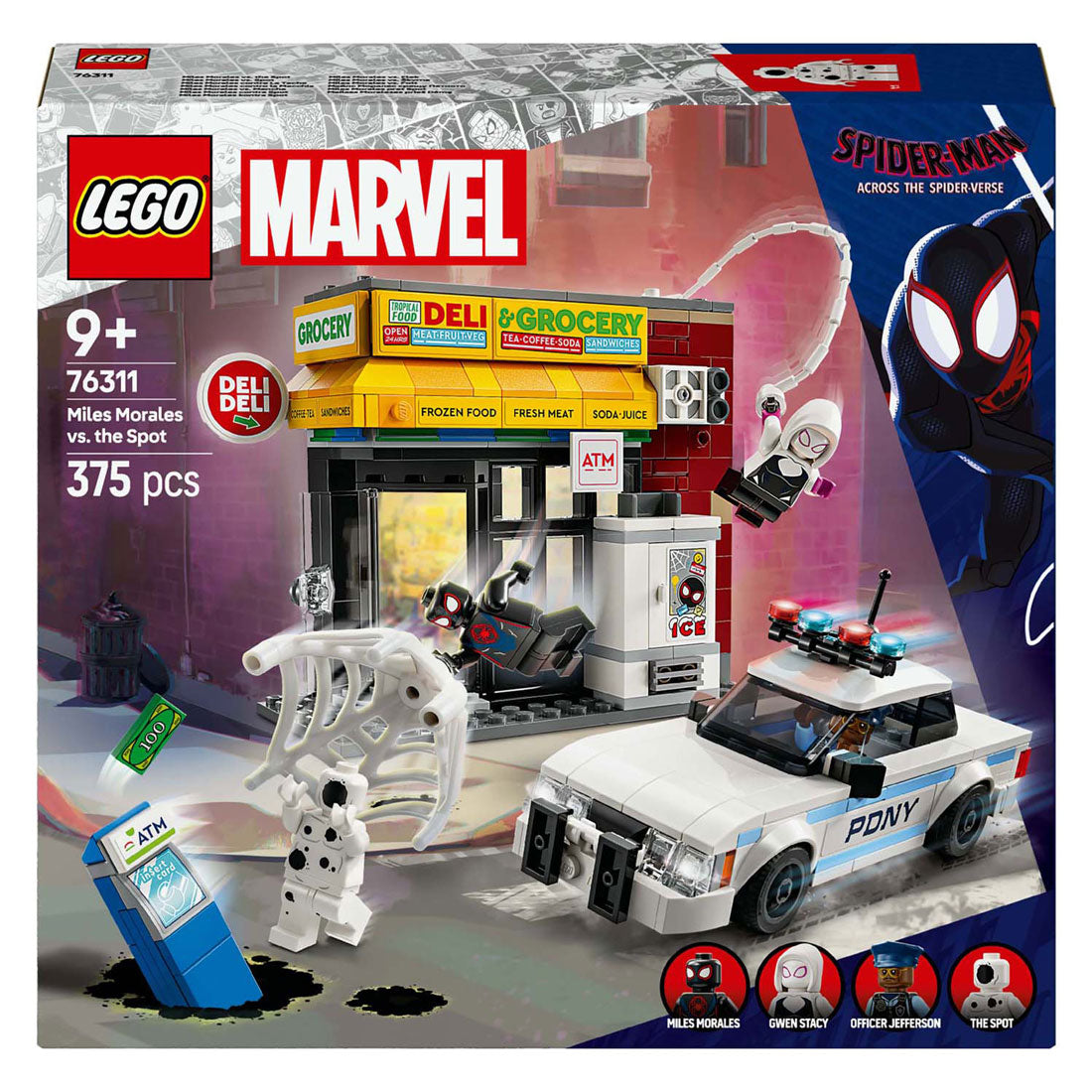 Lego superhelte 76311 spider-vers: miles morales vs. the mockery