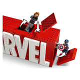 Lego Super Heroes 76313 logo Marvel e minifigure