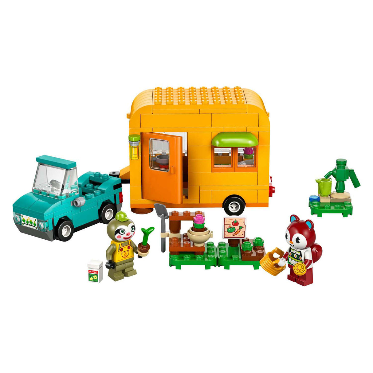 Lego dyrepassage 77054 leifs campingvogn og havebutik