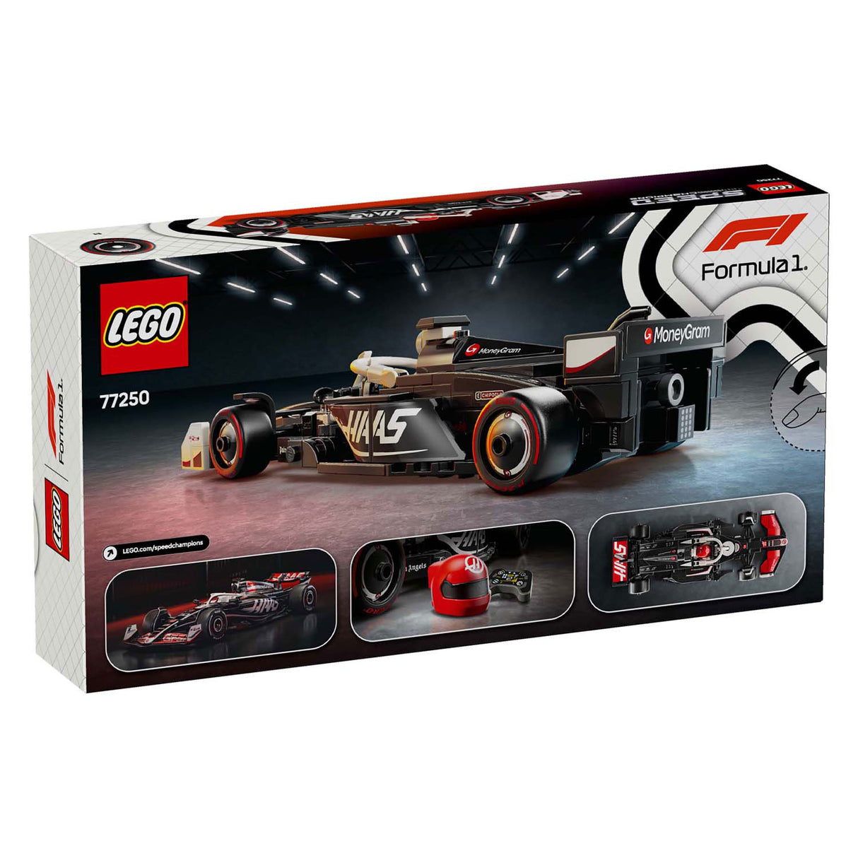 Lego speed champions 77250 moneygram hare f1 team vf-24 racerbil