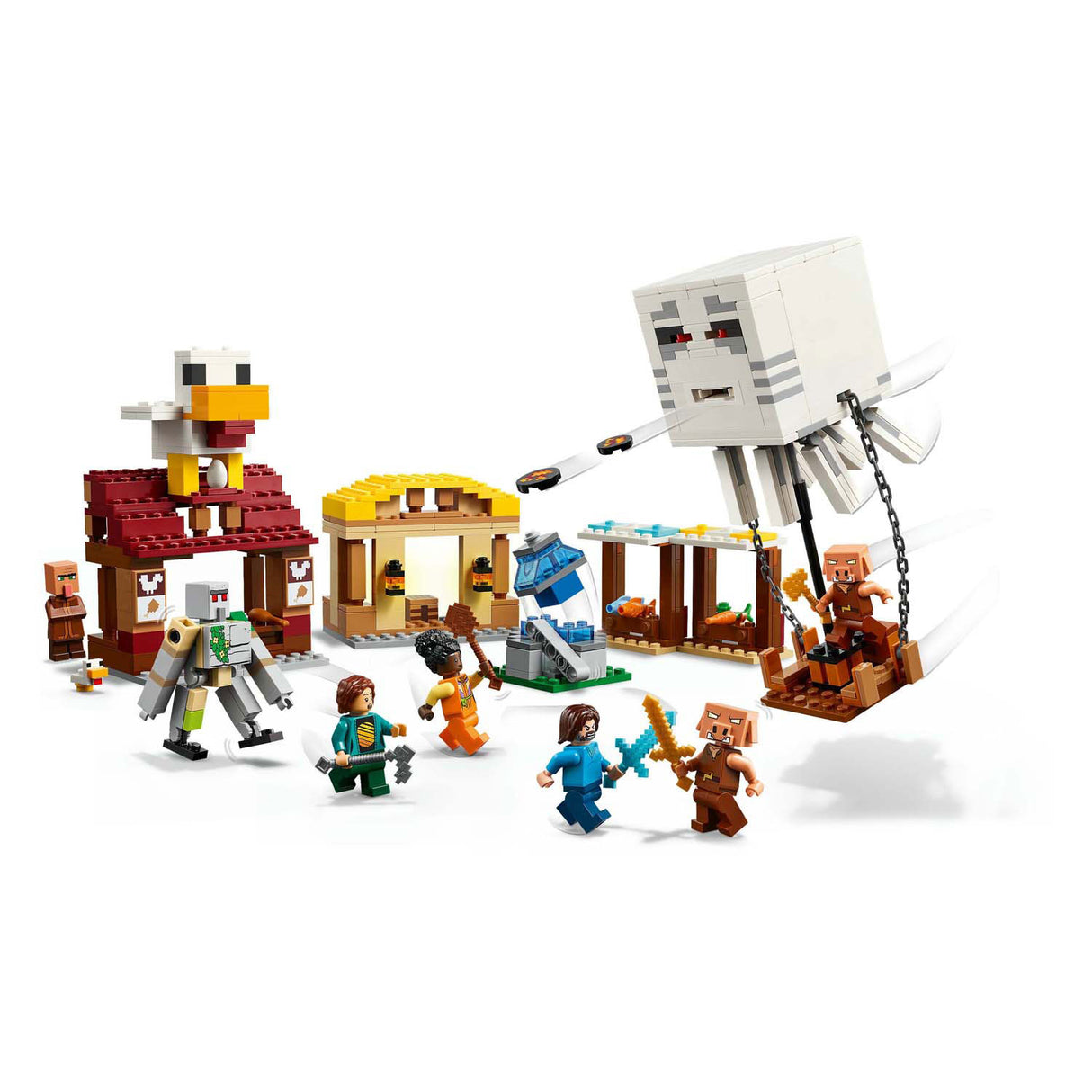 Lego Minecraft 21273 De GHAST-Balon Attack op der Duerf