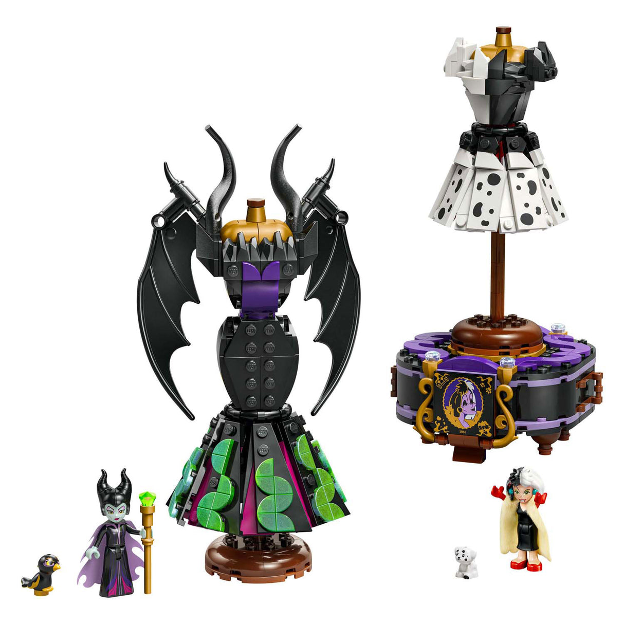 Lego disney 43262 kjolene til maleficent og cruella de vil