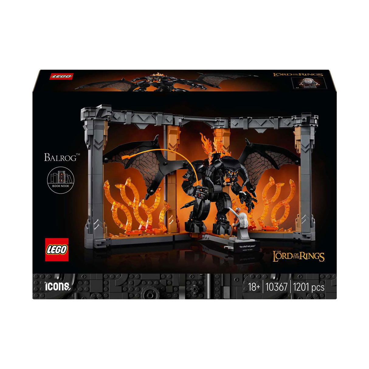 Lego icons 10367 balrog pán prstenů