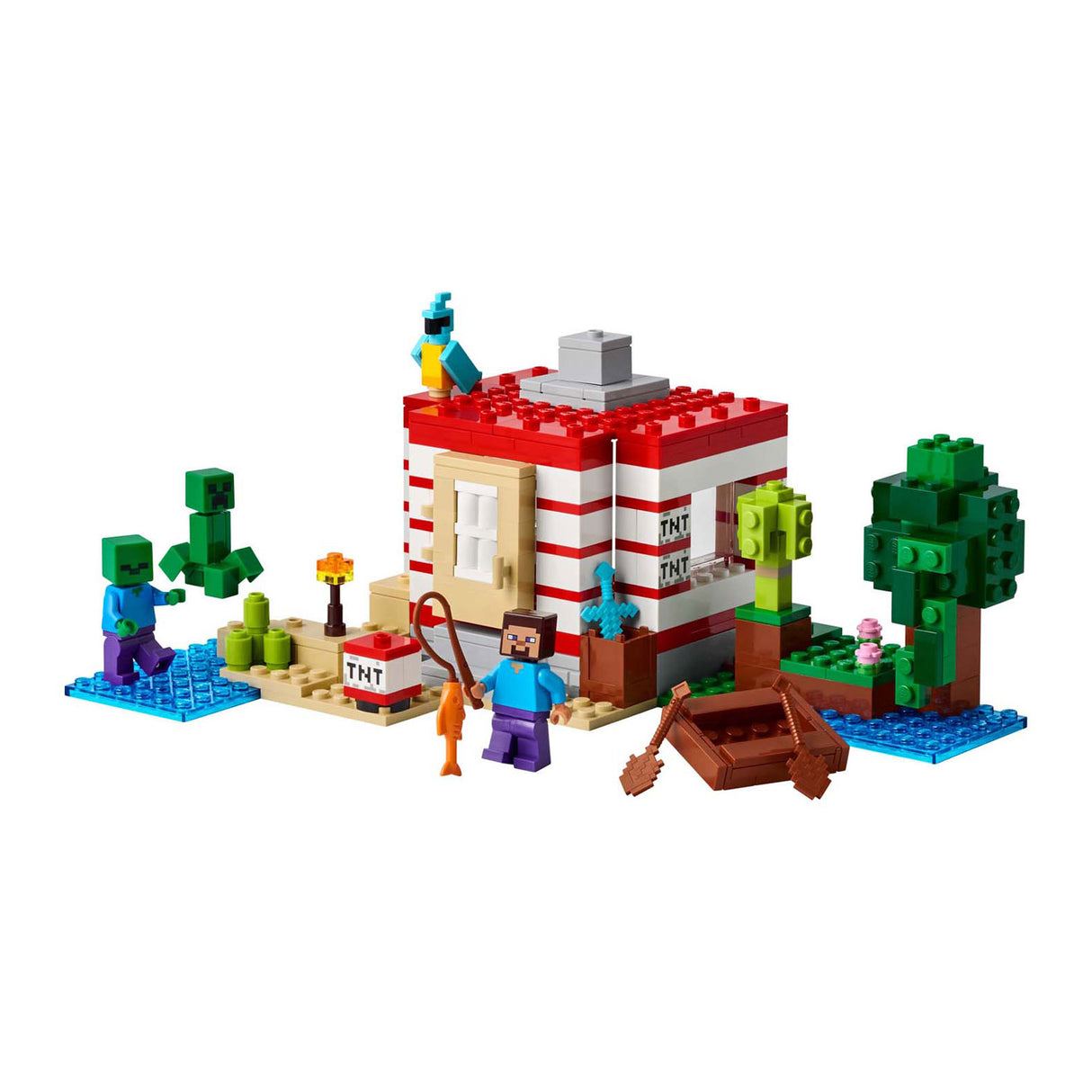 Lego minecraft 21275 a casa da selva tnt