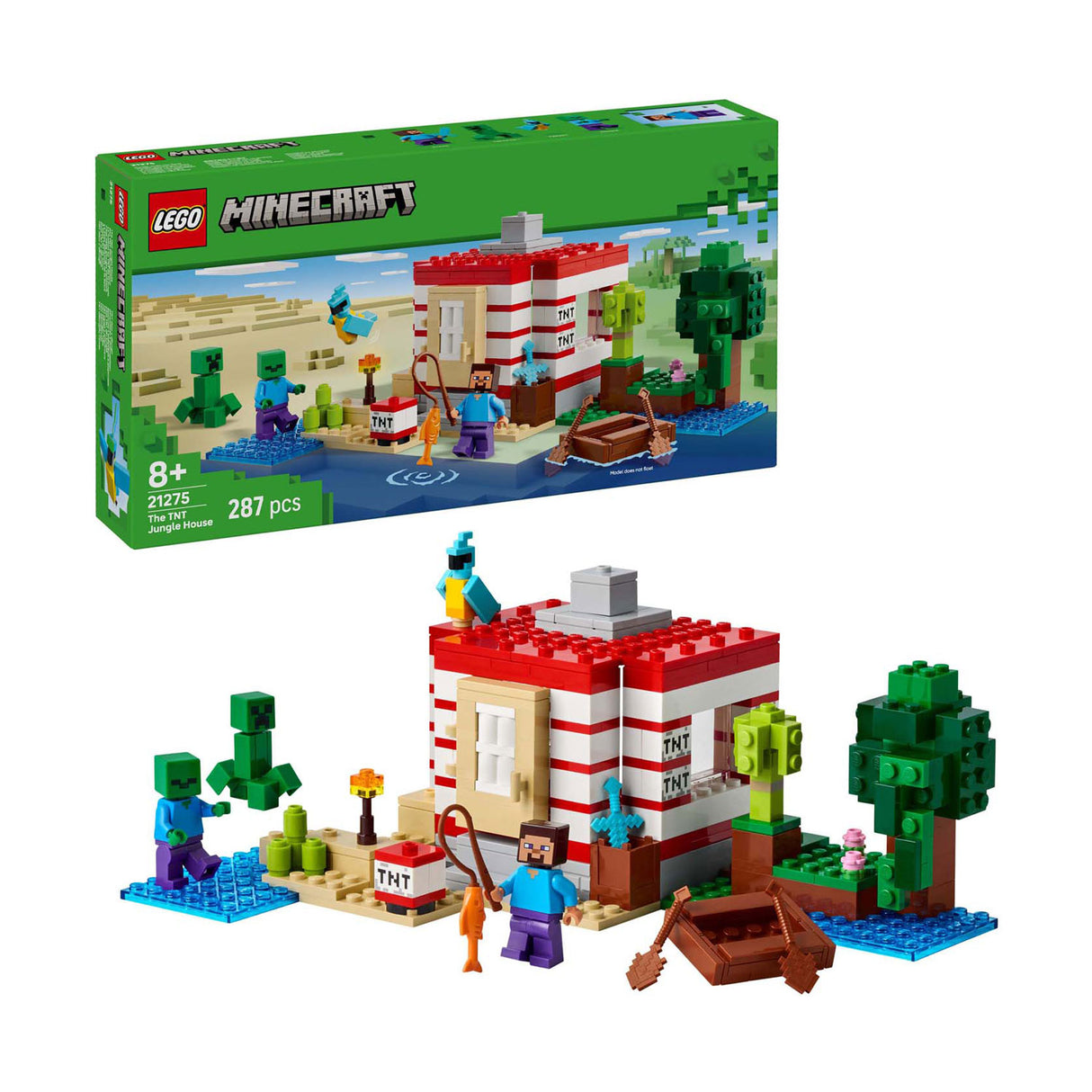 Lego 21275 minecraft the tnt viidakkotalo