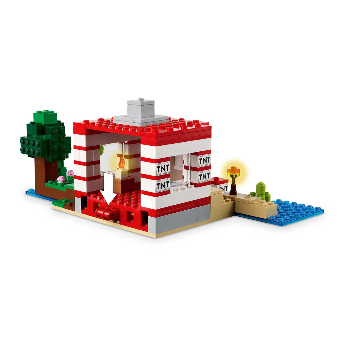 Lego minecraft 21275 a casa da selva tnt