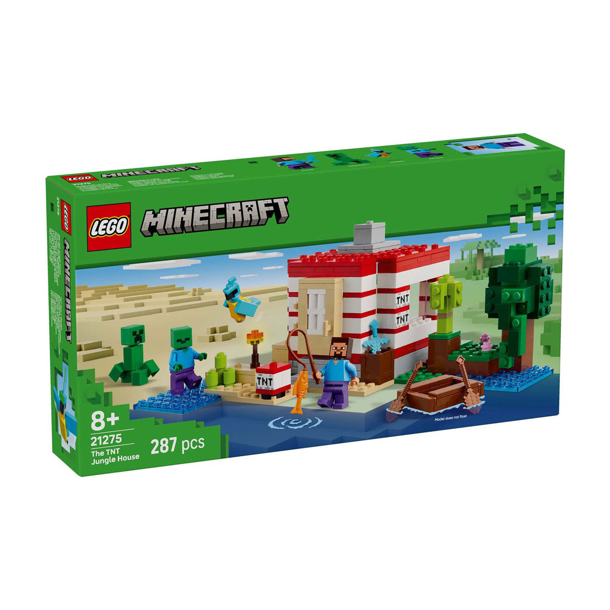 LEGO 21275 Minecraft Het TNT Jungle House
