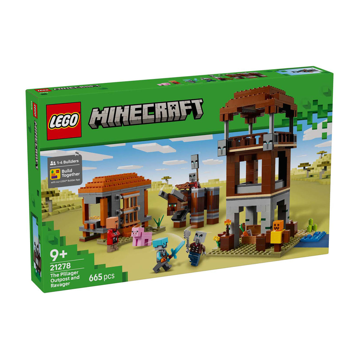 HOPPE LEGO 21278 Minecraft Il looter buitenpost e distrugge