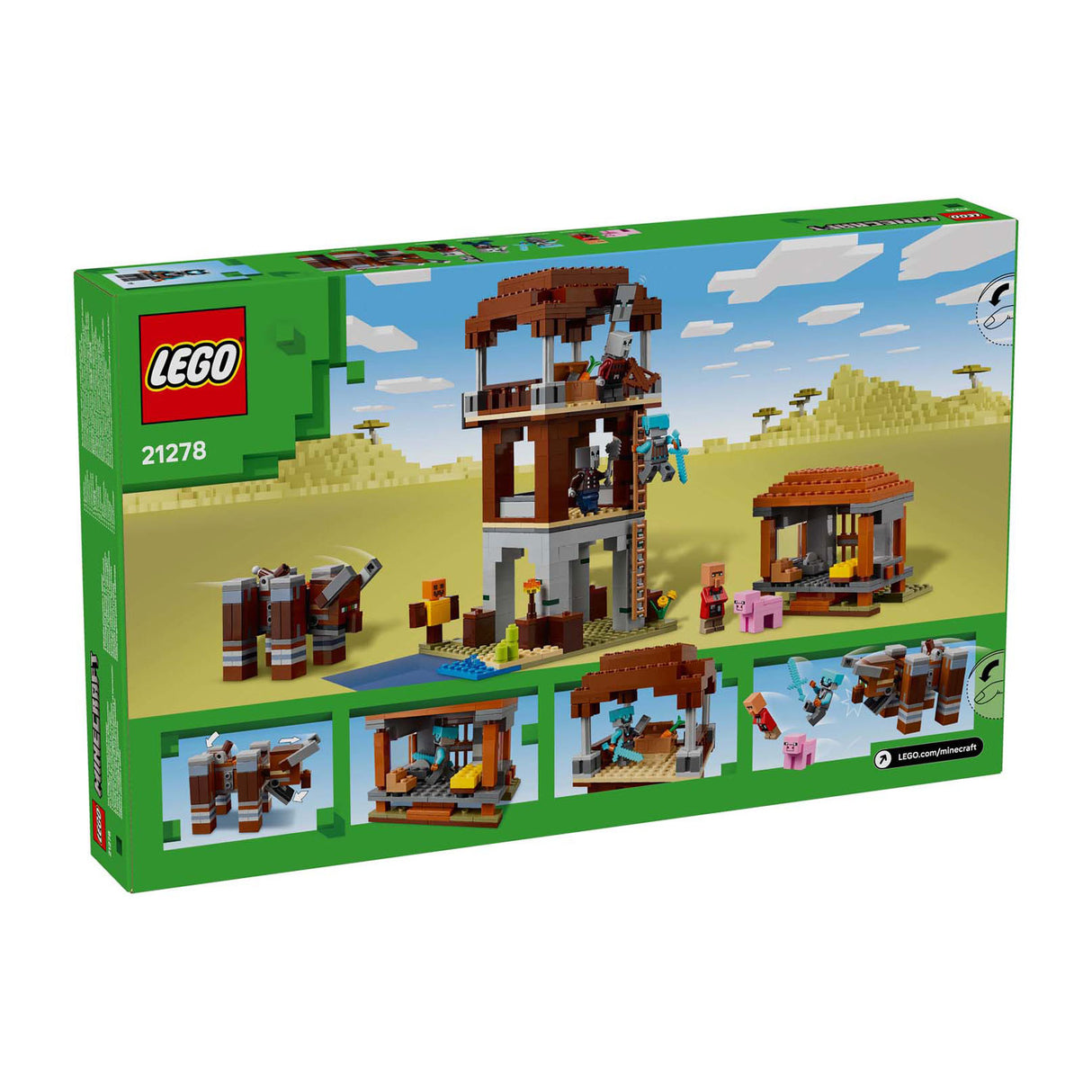 HOPPE LEGO 21278 Minecraft Il looter buitenpost e distrugge