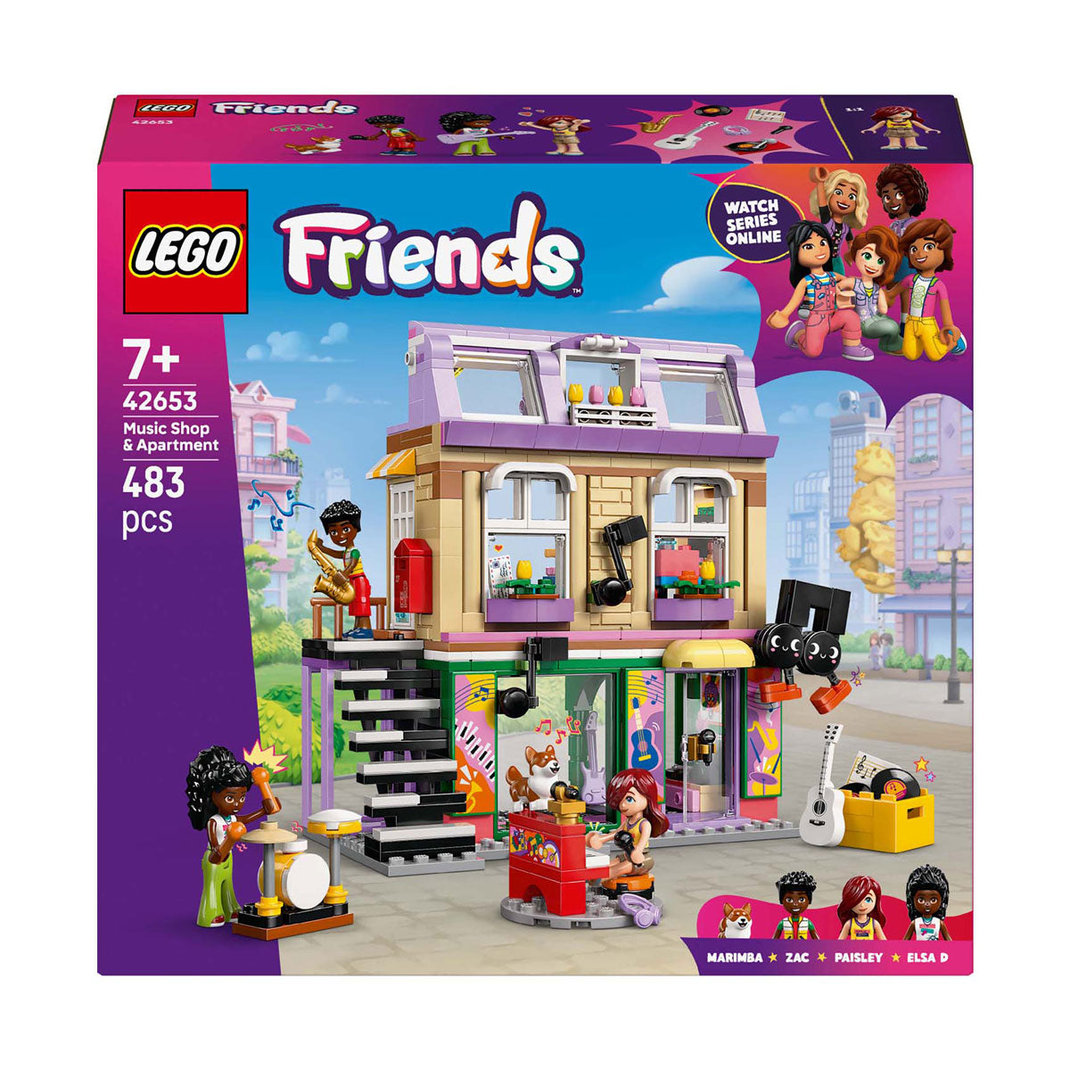 Lego friends 42653 loja de música e apartamento