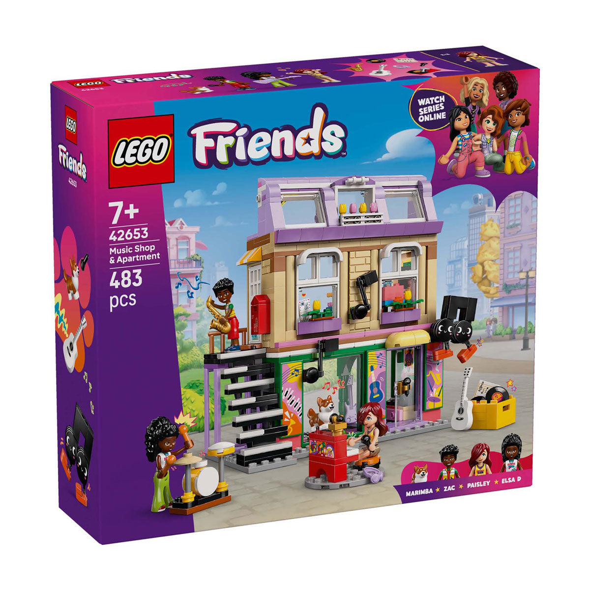 Lego friends 42653 loja de música e apartamento