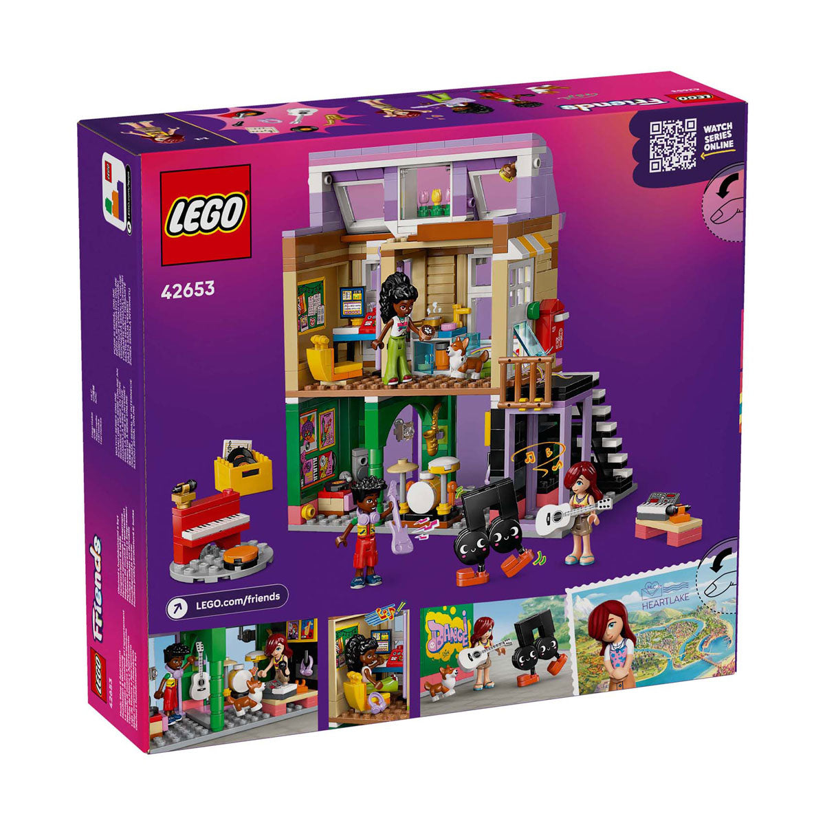 Lego Friends 42653 Negozio di musica e appartamento