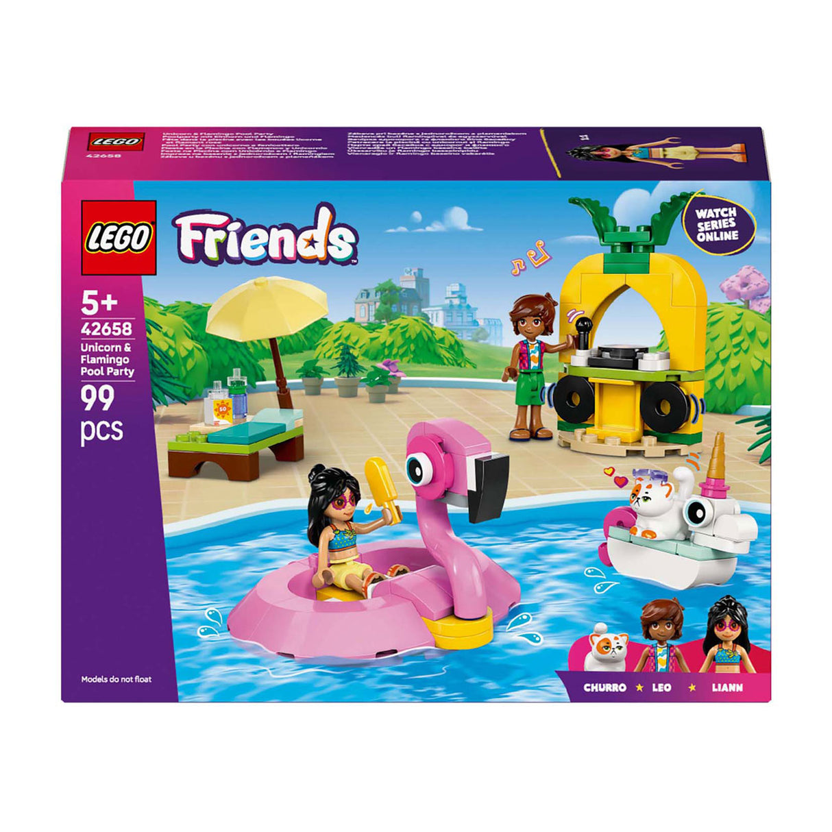 Lego Classic 42658 Pool Party with Flamingo and Unicorn