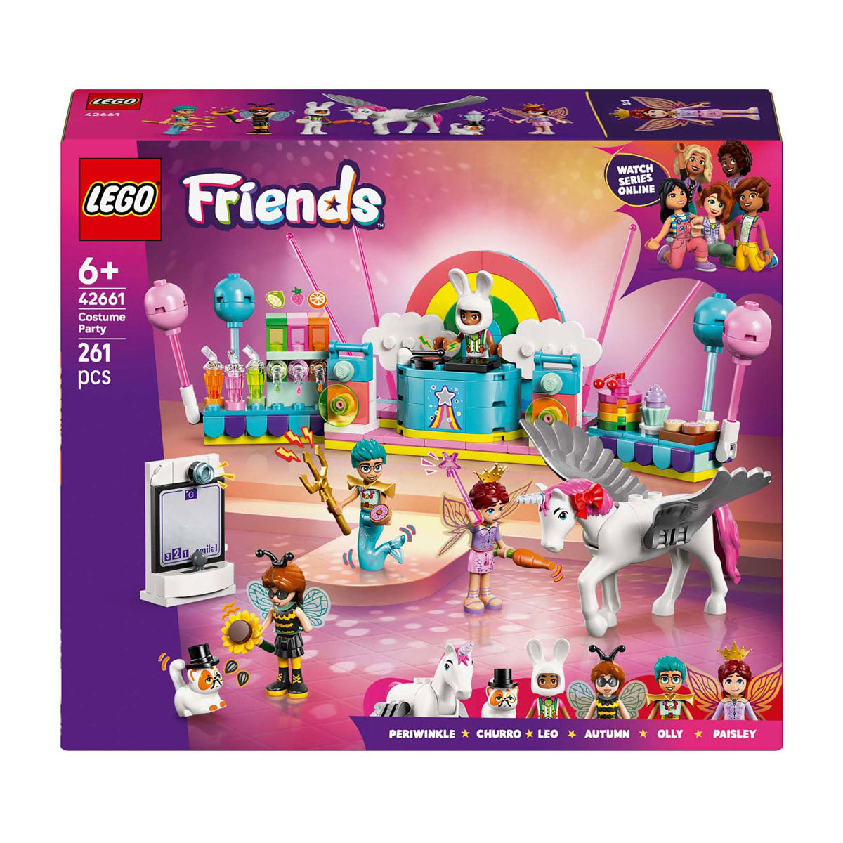 Kostýmová párty Lego friends 42661 s jednorožcem a vílou