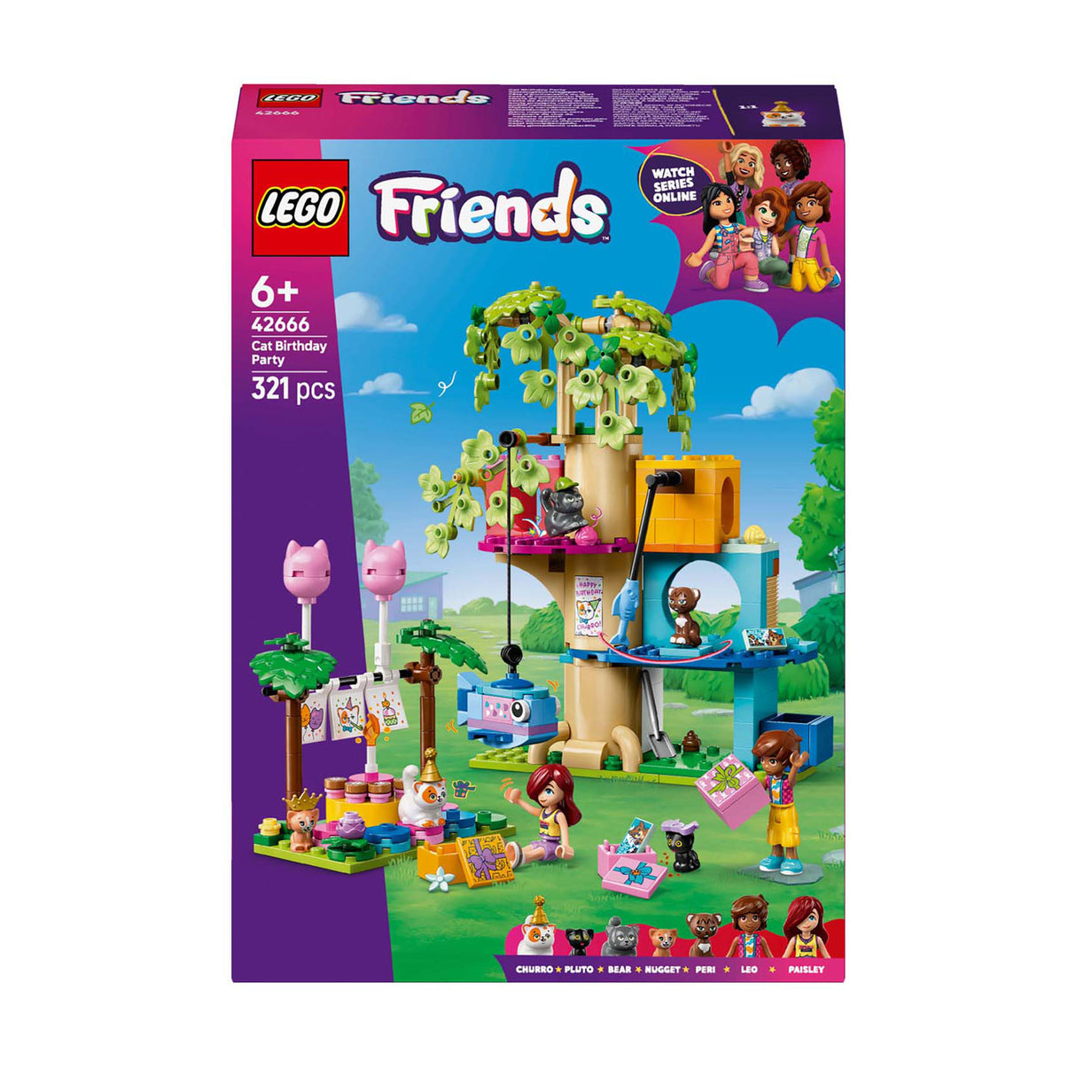 LEGO 42666 Friends Cat birthday party and tree house