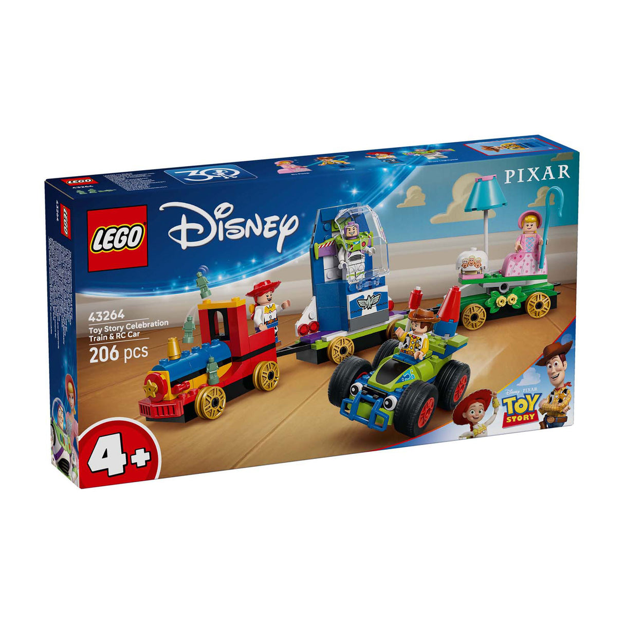 Disney Lego 43264 Pixar Toy Story Feesthrain a RC Auto