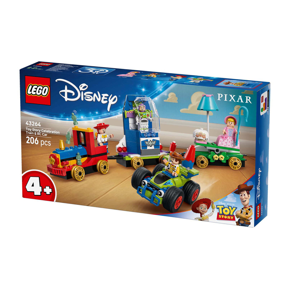 Disney Lego 43264 Pixar Toy Story Feesthrain a RC Auto