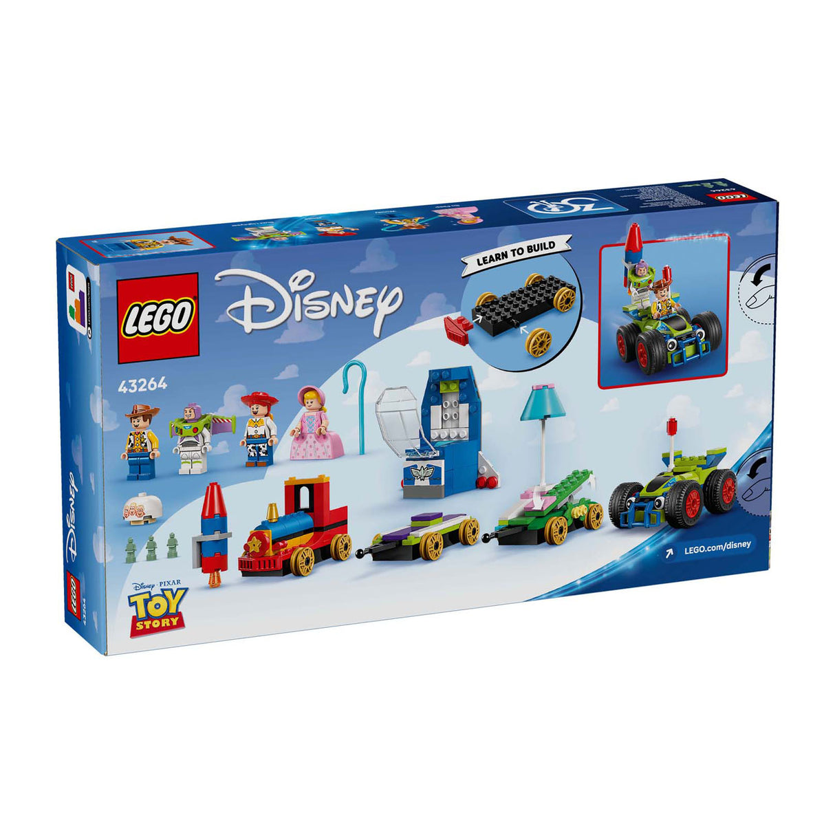 Disney Lego 43264 Pixar Toy Story Feesthrain a RC Auto