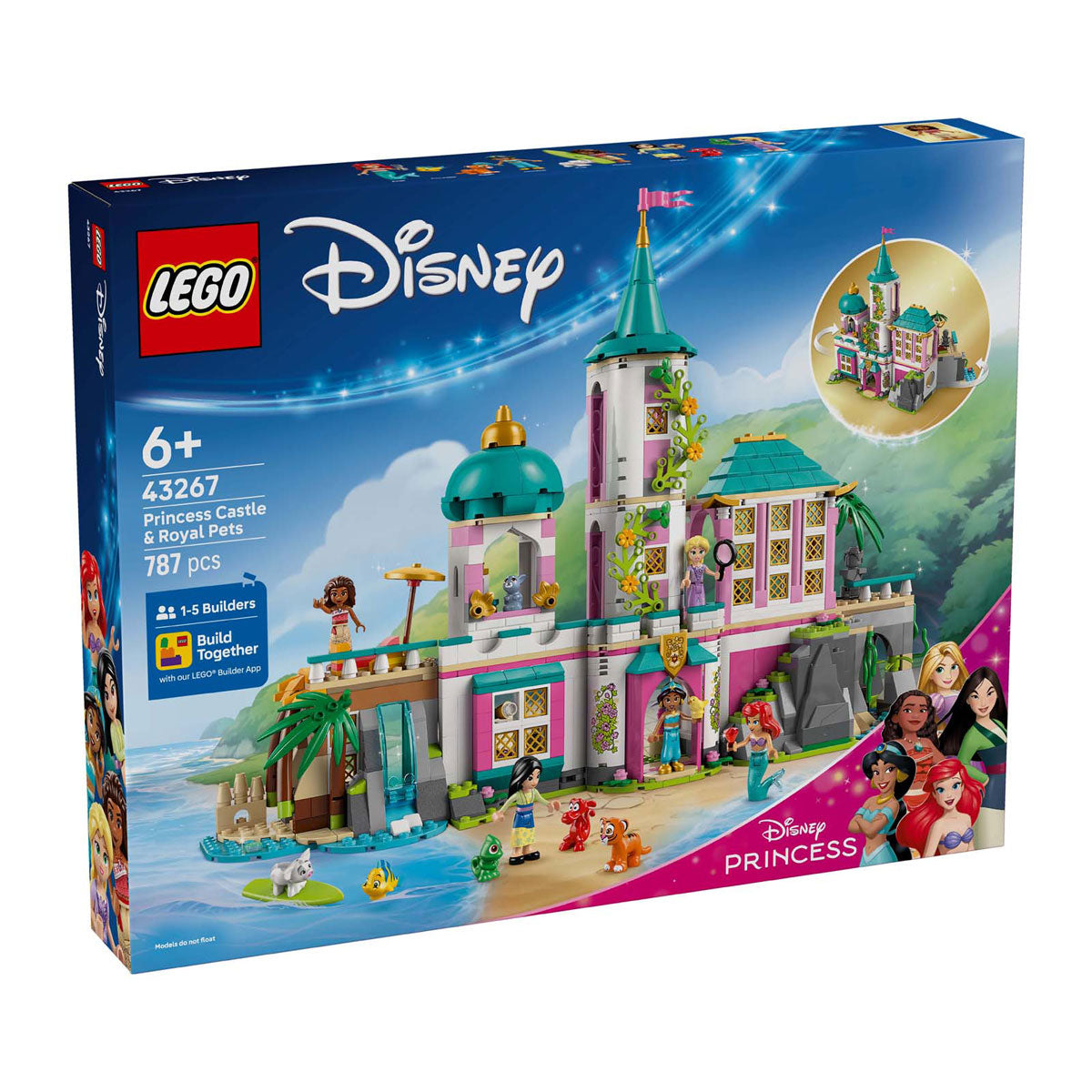 Disney Lego 43267 Princess Princess Castle and Royal Pets