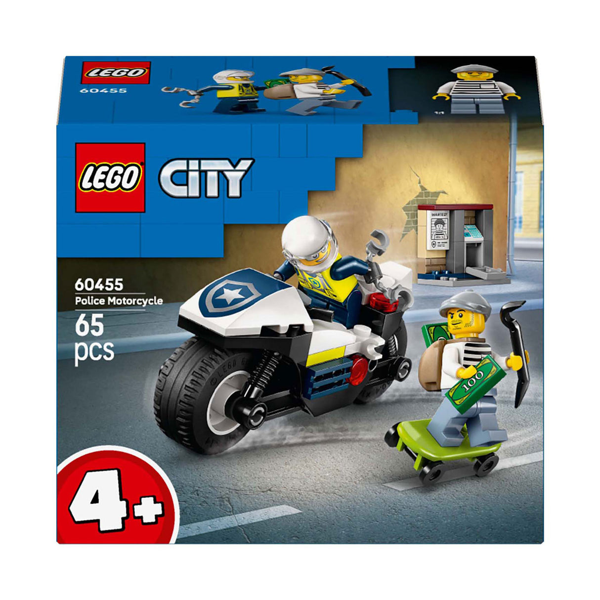 Lego city 60455 police motorcycle chase