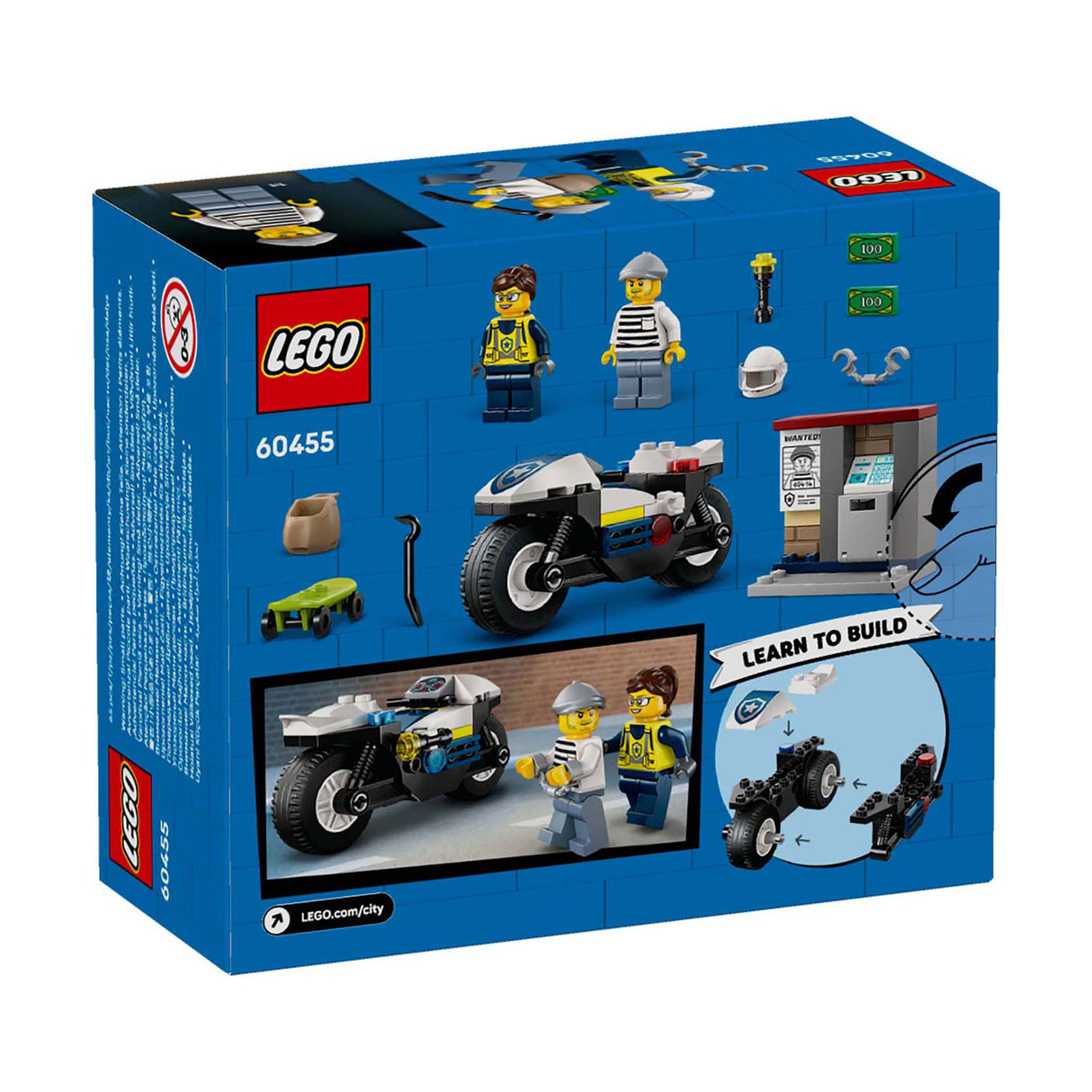 LEGO 60455 City Police Prosice o policejní motor