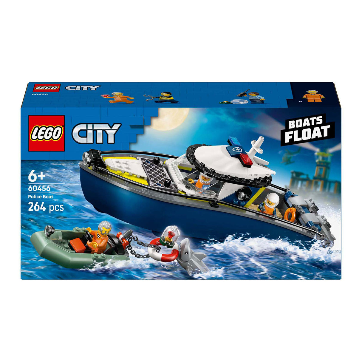 Lego city 60456 achtervolging met politieboot