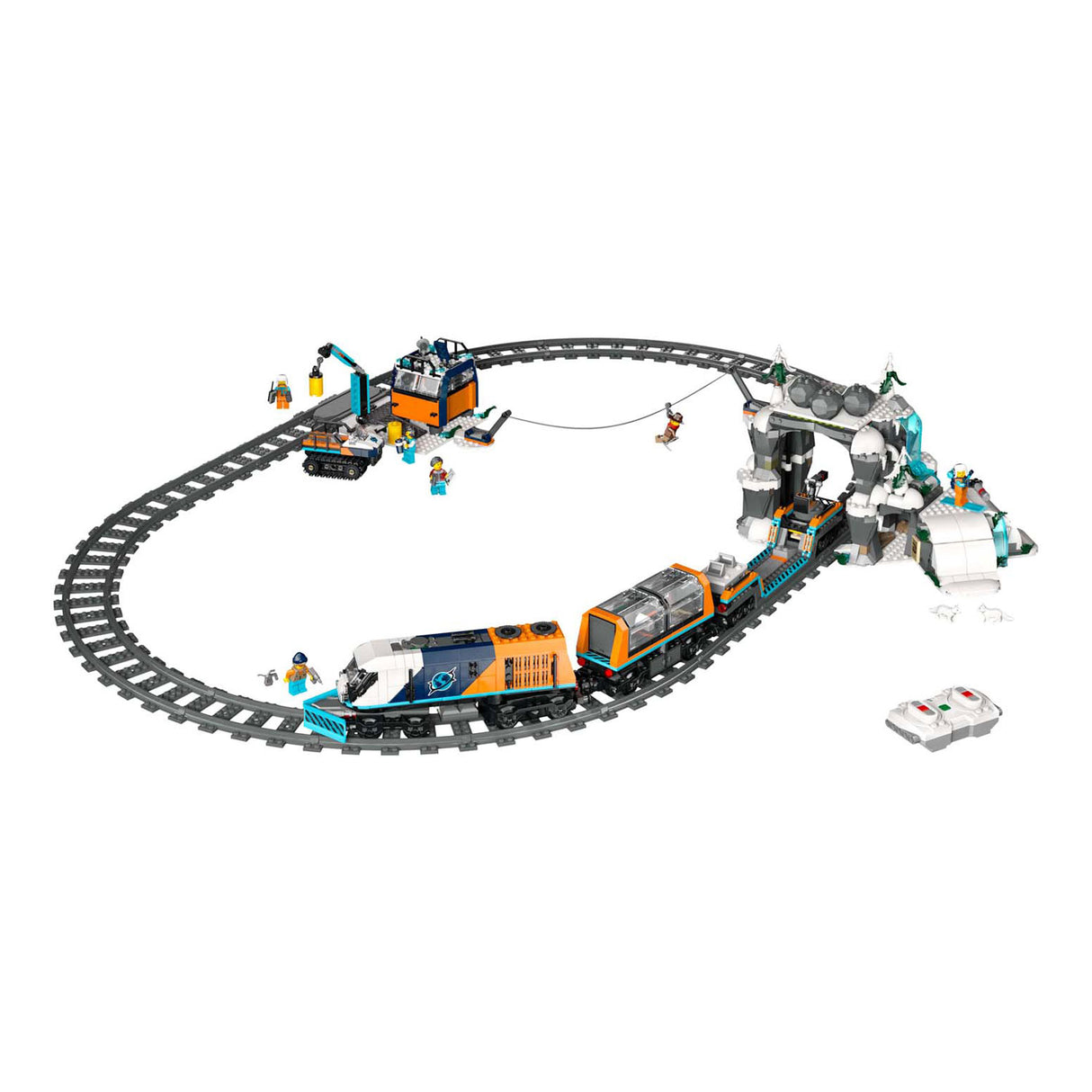 Lego 60470 city trains research train at the North Pole