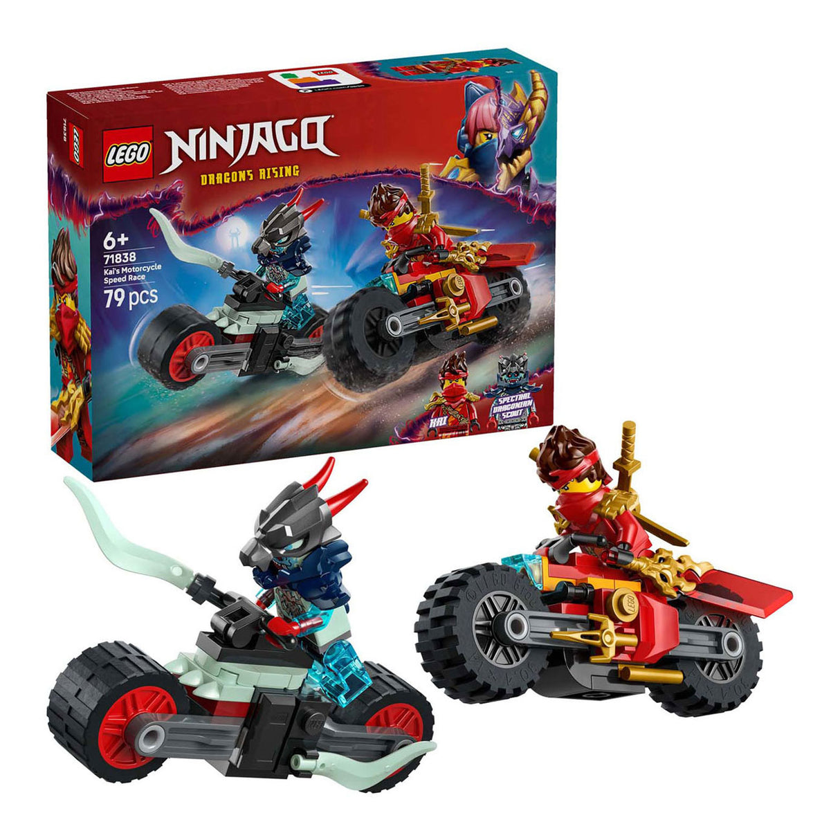 Lego ninjago 71838 carrera de motos de kai
