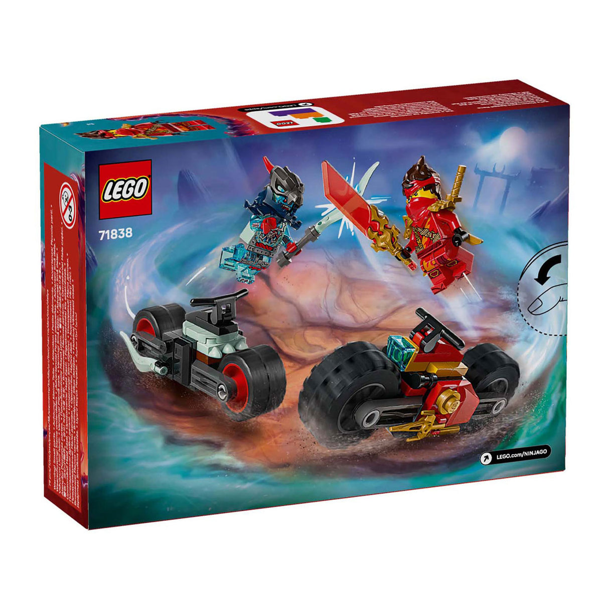 Lego ninjago 71838 kai's motorcycle race