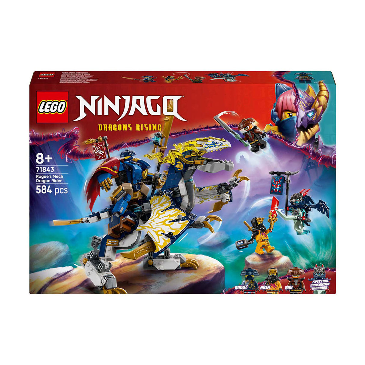 Lego ninjago 71843 rogue's mech dragon rider