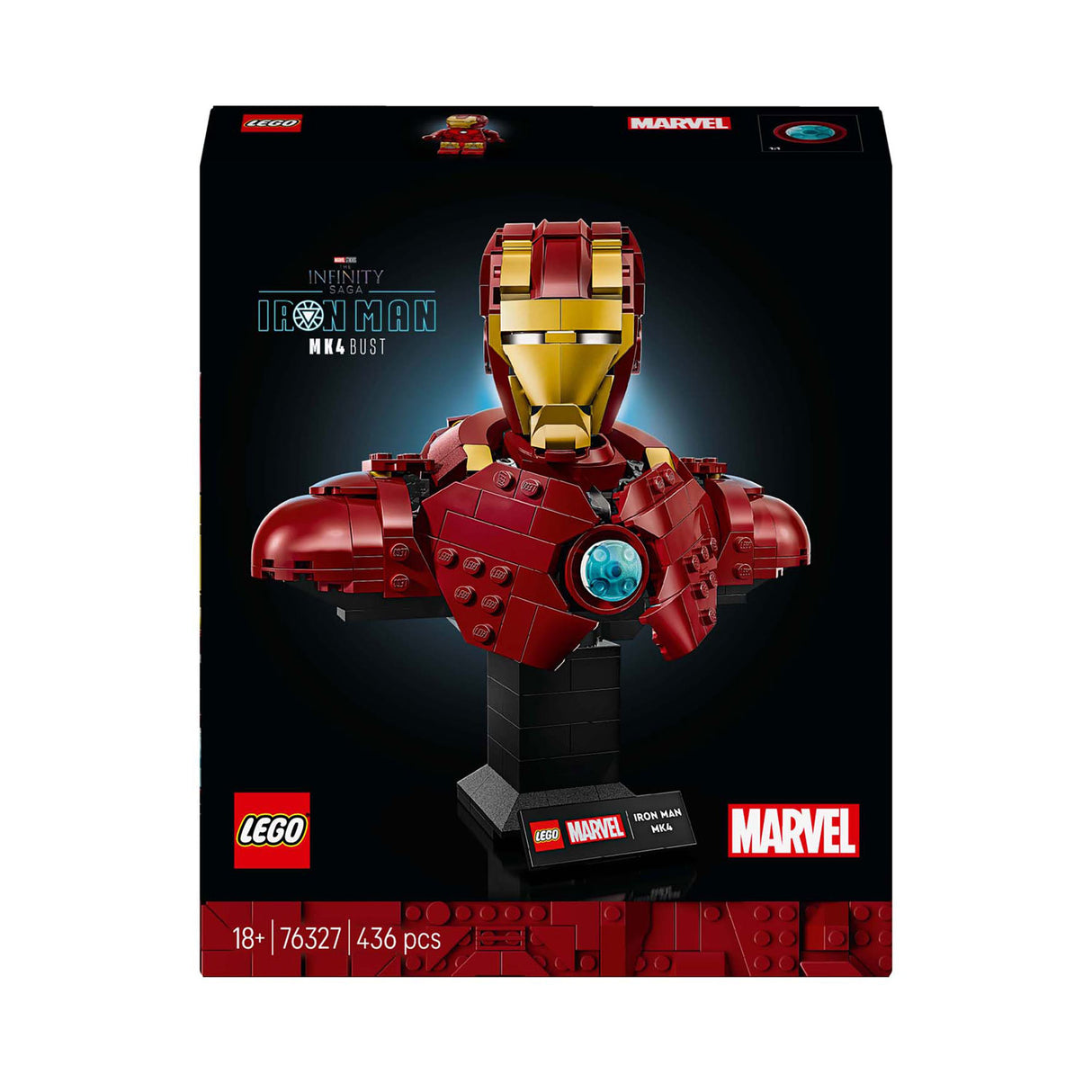 Lego super heroes marvel 76327 iron man mk4 bust