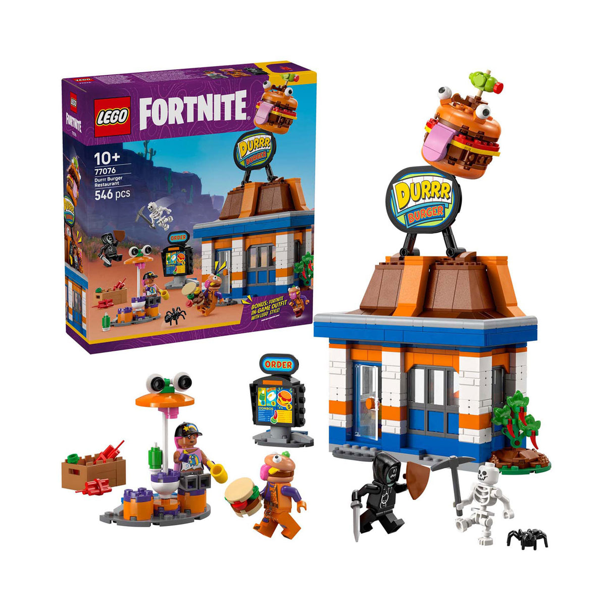 Lego fortnite 77076 durrr burger reštaurácia