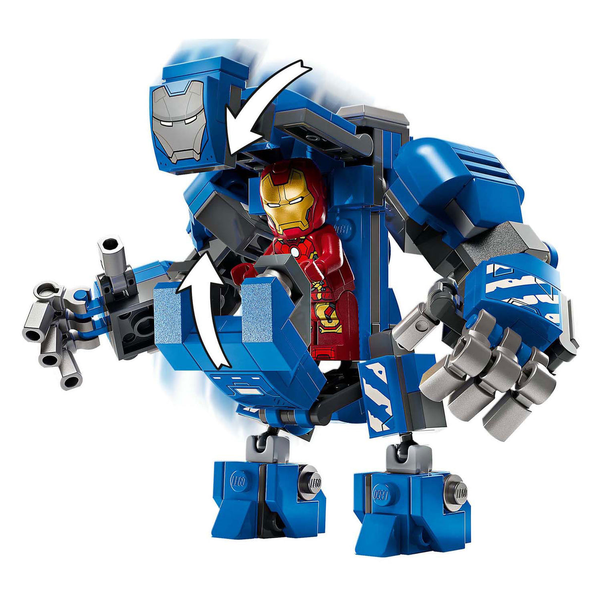 LEGO 76315 Super Heroes Marvel Iron Mans Laboratory: Soba s pasom