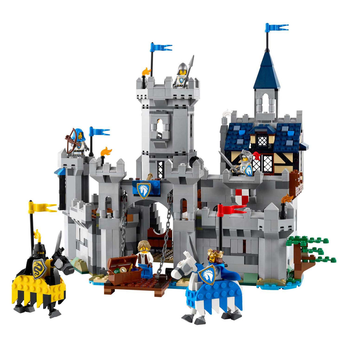 Lego creator 31168 middeleeuwse kasteel met ridders te paard