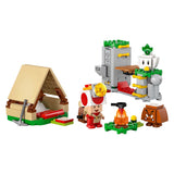 Lego super mario 72040 toad-baas kampeerplaats