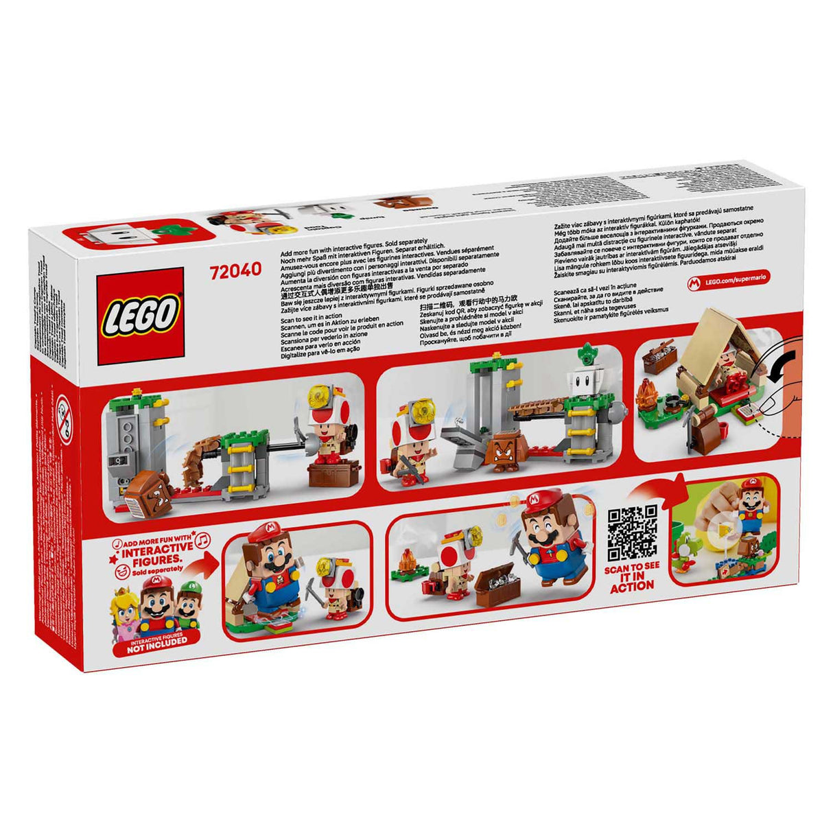 Lego super mario 72040 toad-baas kampeerplaats